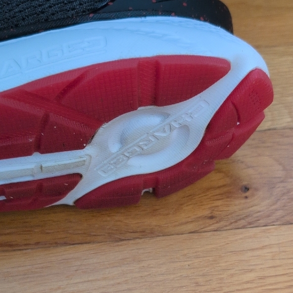 Under Armour Men's  Black and Red Athletic Shoes - Picture 9 of 13